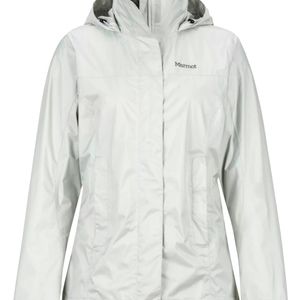Marmot lined rain jacket women's large in platinum